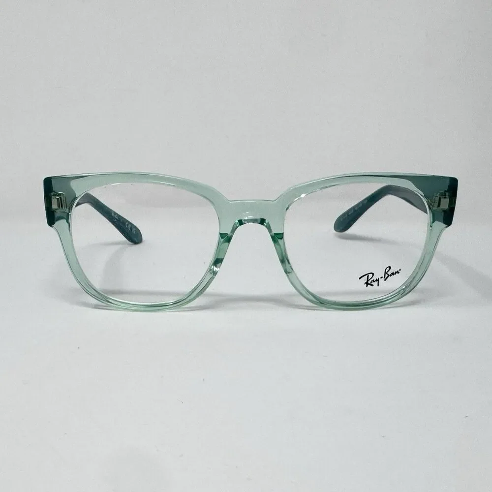 Ray-Ban RB7210 8202 Transparent Green Eyeglass Frames 52-20-145 New